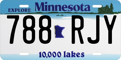 MN license plate 788RJY