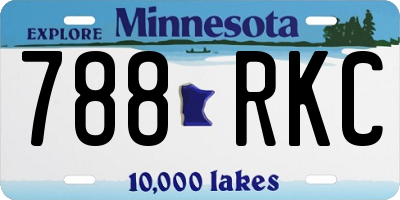 MN license plate 788RKC