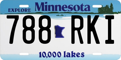 MN license plate 788RKI