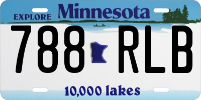 MN license plate 788RLB