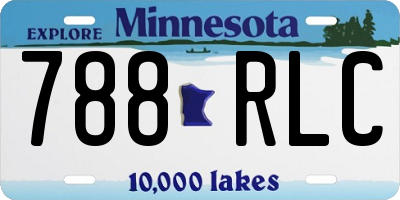 MN license plate 788RLC