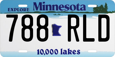 MN license plate 788RLD