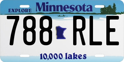 MN license plate 788RLE