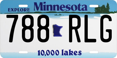 MN license plate 788RLG