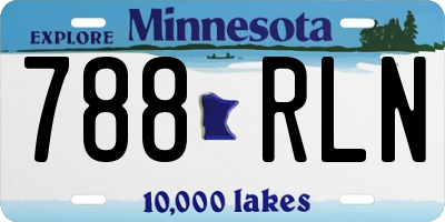 MN license plate 788RLN