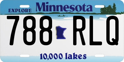 MN license plate 788RLQ