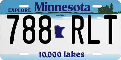 MN license plate 788RLT