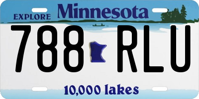 MN license plate 788RLU