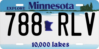 MN license plate 788RLV