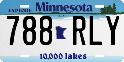 MN license plate 788RLY