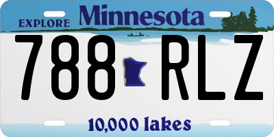 MN license plate 788RLZ