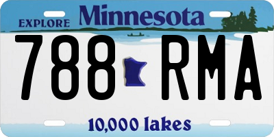 MN license plate 788RMA