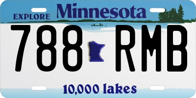 MN license plate 788RMB