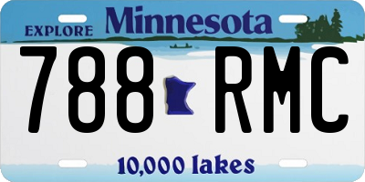 MN license plate 788RMC