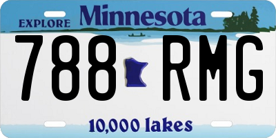 MN license plate 788RMG