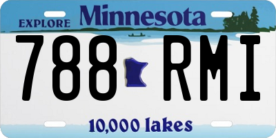 MN license plate 788RMI