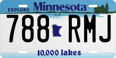 MN license plate 788RMJ