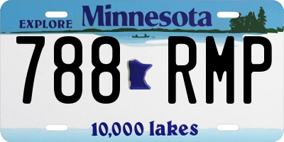 MN license plate 788RMP