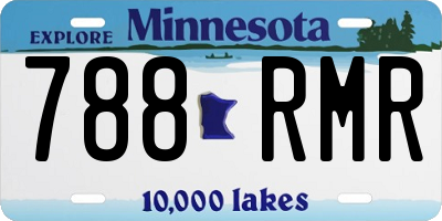 MN license plate 788RMR