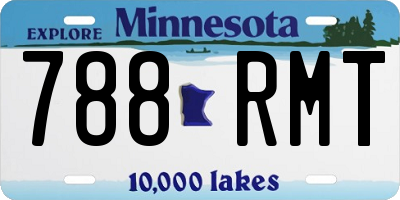 MN license plate 788RMT