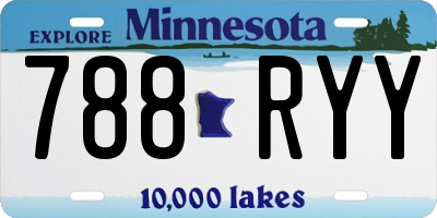 MN license plate 788RYY