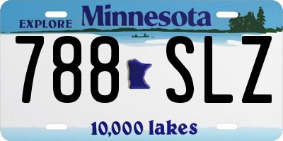 MN license plate 788SLZ