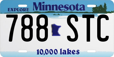 MN license plate 788STC