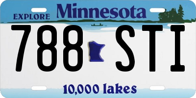 MN license plate 788STI
