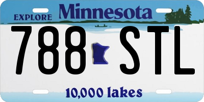 MN license plate 788STL