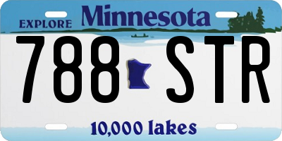 MN license plate 788STR
