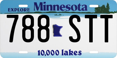 MN license plate 788STT