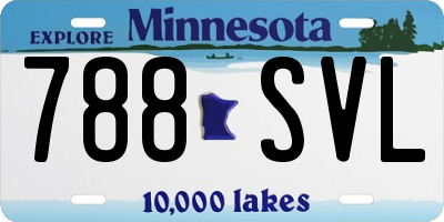 MN license plate 788SVL