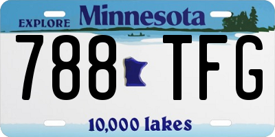 MN license plate 788TFG