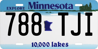 MN license plate 788TJI