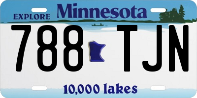 MN license plate 788TJN
