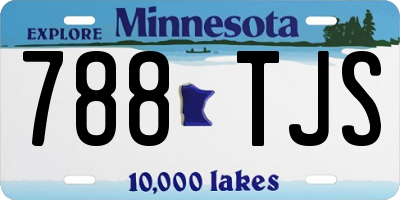 MN license plate 788TJS