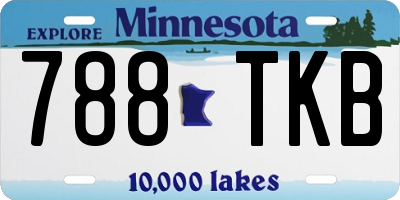 MN license plate 788TKB