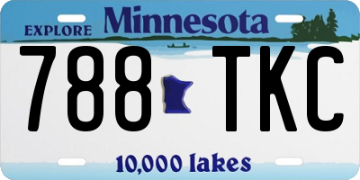 MN license plate 788TKC