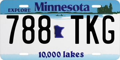 MN license plate 788TKG