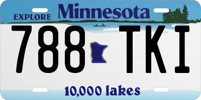 MN license plate 788TKI