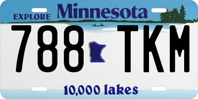 MN license plate 788TKM