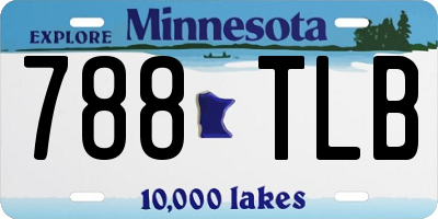 MN license plate 788TLB