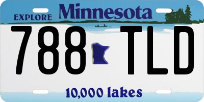 MN license plate 788TLD