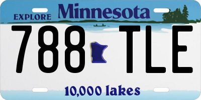 MN license plate 788TLE