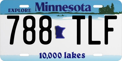 MN license plate 788TLF