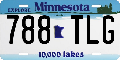 MN license plate 788TLG