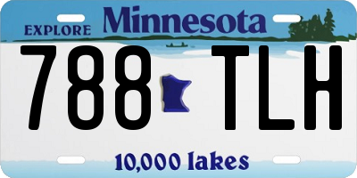MN license plate 788TLH