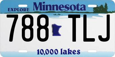 MN license plate 788TLJ