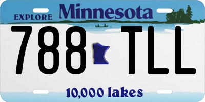 MN license plate 788TLL