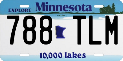 MN license plate 788TLM